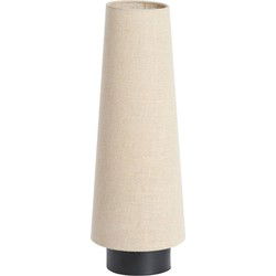 Light & Living - tafellamp - Howie - beige - textiel - schemerlamp - E27 - 1891412