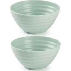 Plasticforte Schaaltjes - 4x - groen - kunststof - 14 x 6.5 cm - Kommetjes