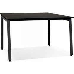 AMADEUS vergadertafel 160x160x745 cm Zwart
