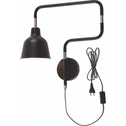 Wandlamp London - Zwart - 60x16x42cm