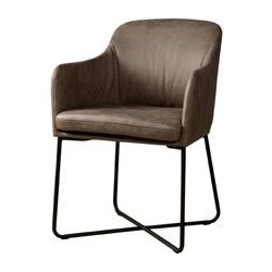 Tower living Albufera armchair - fabric middle grey-06