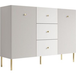 Meubella Dressoir Vermont - Wit - 135 cm