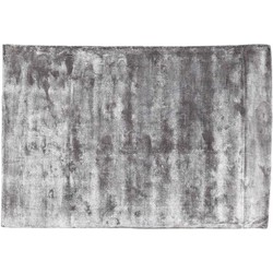 PTMD Flavia Rechthoekig Tapijt - 160 x 230 x 1 cm - Viscose - Grijs