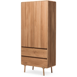 Fawn wardrobe houten kledingkast naturel - 200 x 90 cm