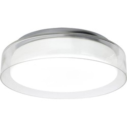 Highlight - Transparant - Plafondlamp - LED - 30 x 30  x 10cm - Chroom