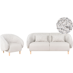 Beliani UMEA - Driezitsbank-Beige-Polyester
