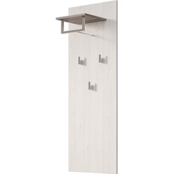 Meubella - Kapstok Linford - Wit eiken - 50 cm