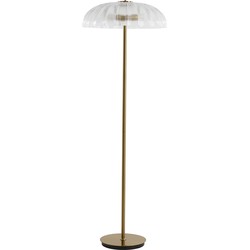 Light&living Vloerlamp 2L Ø50x155 cm FUNGO glas helder+goud