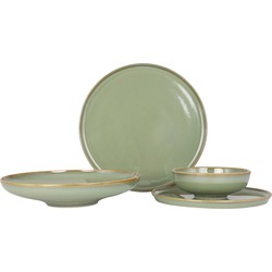 Bonna Serviesset - Sage Hygge - 24 delig - 6 Personen - Porselein