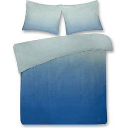 DoubleDry Dekbedovertrek My Design 100% Katoen - Tweepersoons 200x200 cm + 2 Kussenslopen - blauw
