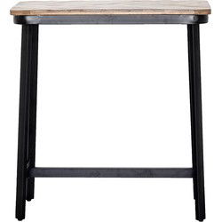 Bartafel Visgraat - Hout - Zwart - 100x50x110cm - Max - Giga Meubel