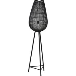 Light & Living - Vloerlamp YUMI - Ø37x145cm - Zwart