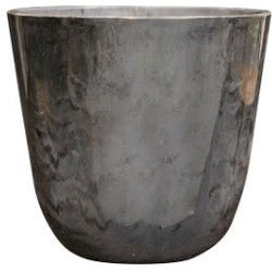 Pot Palermo marble grey D21 H19 cm