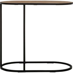 DTP Home Laptop table Terra NATURAL,60x65x35 cm, oval, recycled teakwood