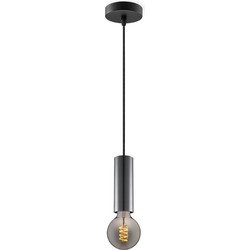 Home sweet home hanglamp Saga zwart Spiral g95 - smoke