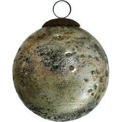 PTMD Mert Kerstbal - H9,5 x Ø9,5 cm - Glas - Goud glanzend