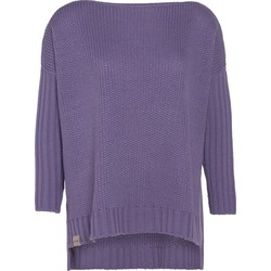 Knit Factory Kylie Gebreide Dames Trui - Boothals - Violet - 36/44