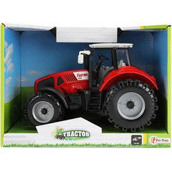Tractor Tractor met Frictie 19 cm Rood/Zwart