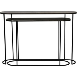 Light&living A - Side table S/2 max 118x28x81 cm BOCOV antiek brons-zwart