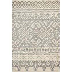Safavieh Boho Indoor Woven Area Rug, Adirondack Collection, ADR107, in Ivory & Silver, 155 X 229 cm