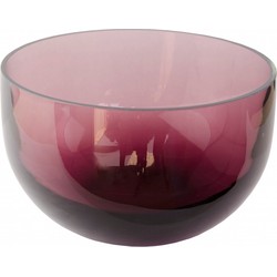 Home Delight Schaal Manu aubergine glass Ø19,5cm - Default Title