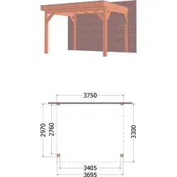 Trendhout | Aanbouwveranda Ancona | 3750x3300 | Combinatie 1