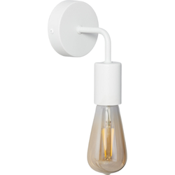 Bussandri  - Vintage Wandlamp - Metaal - Vintage - E27 - L:9cm - Voor Binnen - Woonkamer - Eetkamer - Slaapkamer - Wandlampen - Wit