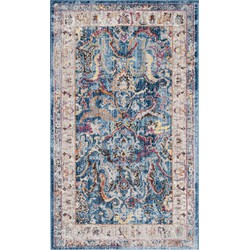 Safavieh Trendy New Transitional Indoor Woven Area Rug, Bristol Collection, BTL357, in Blue & Light Grey, 91 X 152 cm