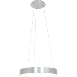 Hanglamp - Steinhauer Ringlede - Zilver - Halverlichting - Woonkamer - Eetkamer - Moderne hanglampen