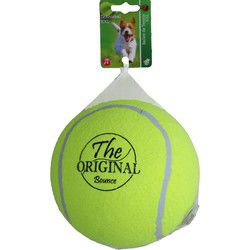 Tennisbal opblaasb.bounce 18cm geel