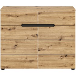 Commode met 2 deuren en 2 laden L100 cm - CANU