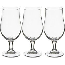 Secret de Gourmet Bierglazen - 12x - voetglazen - 370 ml - 18cm - Bierglazen