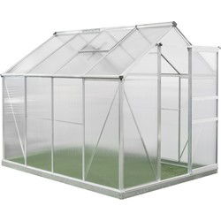 Westmann Aluminium kas Flora 68 - Zilver - 252x192x201cm