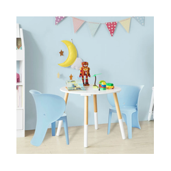 Kinderstoel - Stoelen - Olifant - Set van 2 - Blauw - 48x55x41 cm