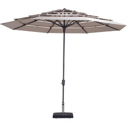 Stokparasol syros open air 350 cm ecru grade 6 zonwering - Madison