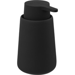 Zeeppompje/zeepdispenser van keramiek - zwart - 250 ml - Zeeppompjes
