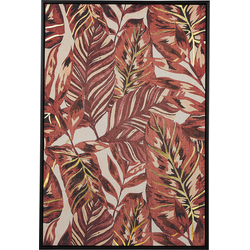 Beliani FLORESTA - Canvas-Rood-Polyester