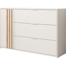 Meubella Dressoir Franklin - Wit - 125 cm