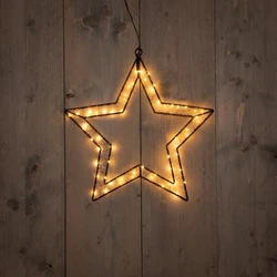 B.O.T. Outdoor Black Star 40X40,5 cm60Led Classic