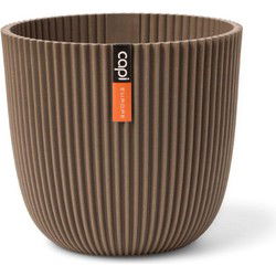 Pot bol Groove 25x23 warm taupe bloempot