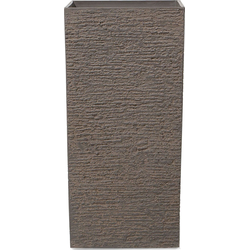 GAZA - Plantenbak - Donkerbruin - 40 cm - Stenenmix