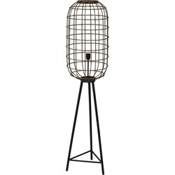 Light&living Vloerlamp driepoot Ø36,5x151 cm TOAH oud brons-mat zwart