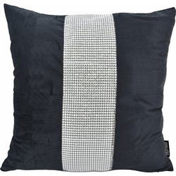 Bliss Diamond - Zwart | 45 x 45 cm | Kussenhoes | Velvet/Polyester