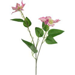Kunstbloem Clementis 20x15x76 cm roze
