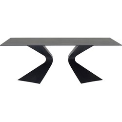 Kare Eettafel Gloria Black Ceramic