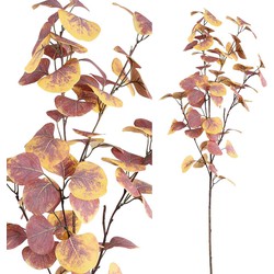 PTMD Leaves Plant Cotimus Kunsttak - 51 x 29 x 90 cm - Geel/roze