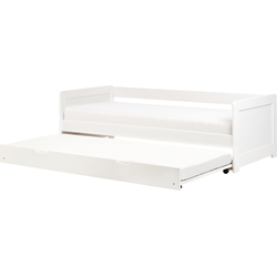 GRAVELINES - Onderschuifbed - Wit - 90 x 200 cm - Hout