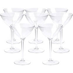 Depa Cocktail glas - 8x - transparant - onbreekbaar kunststof - 300 ml - Cocktailglazen