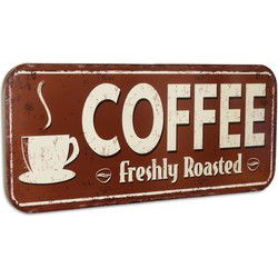 Blikken muurplaat "Koffie"