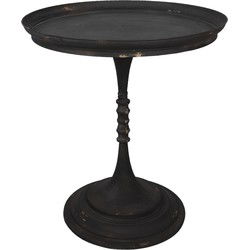 Clayre & Eef Bijzettafel Bruin IJzer